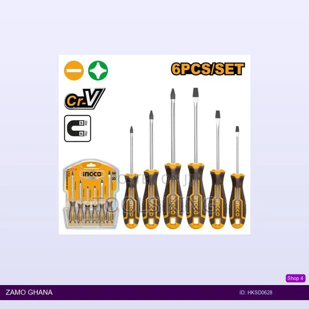 6 PCS Screwdriver - Hksd0628 · Photo 1