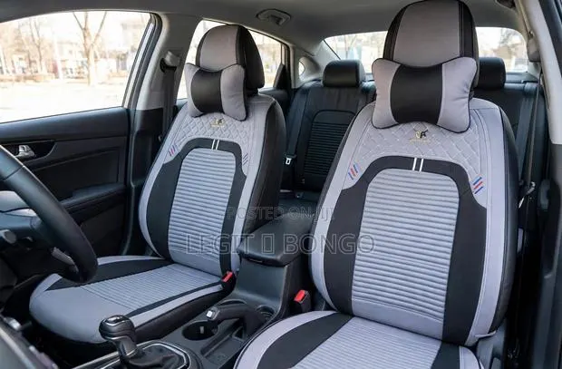 PREMIUM CAR SEAT COVERS - Grey & Black Edition · Photo 1
