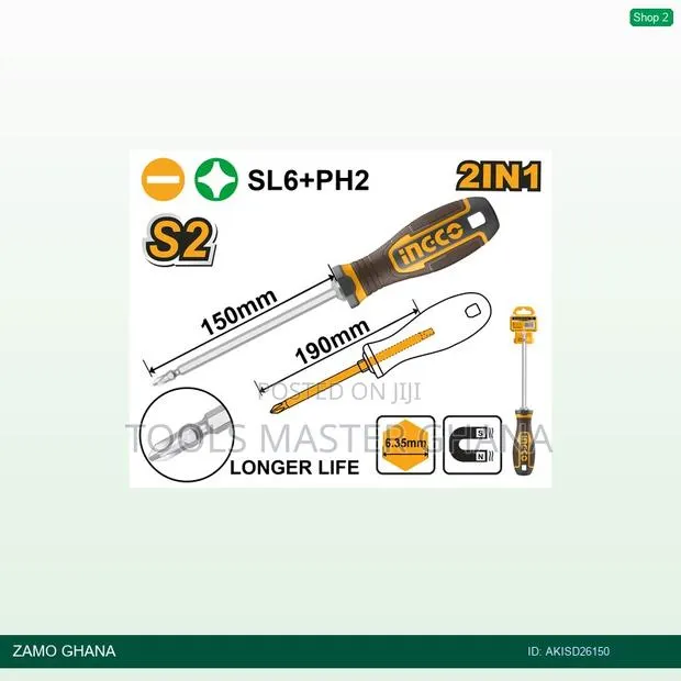 2 in 1 Screwdriver - Akisd26150 · Photo 1