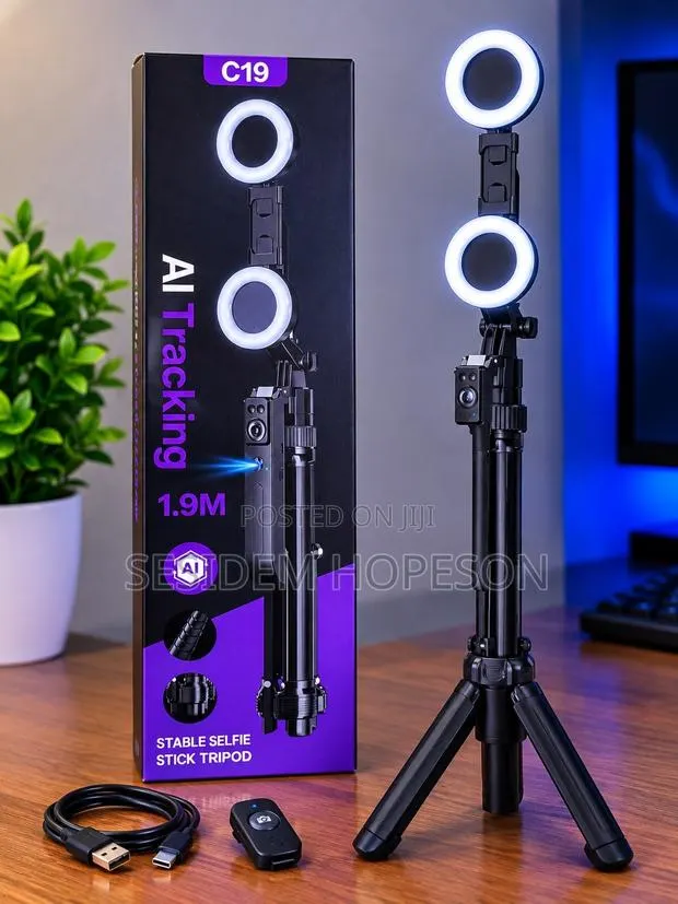 C19 AI Tracking Stable Selfie Stick Tripod · Photo 1