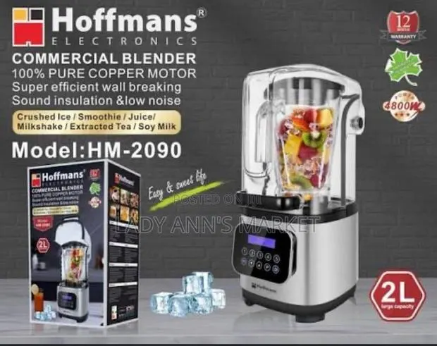 2L Hoffmanns Soundproof Commercial Blender · Photo 1