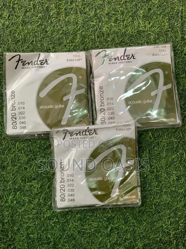Fender 70L 80/20 Bronze Ball End Acoustic Guitar Strings · Photo 1