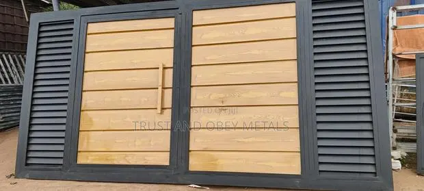 Galvanized Metal Gate · Photo 1