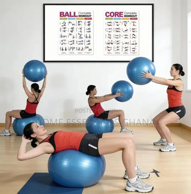 Anti-Burst Gym Ball Perfect for Home Workout Fitness · Photo 1
