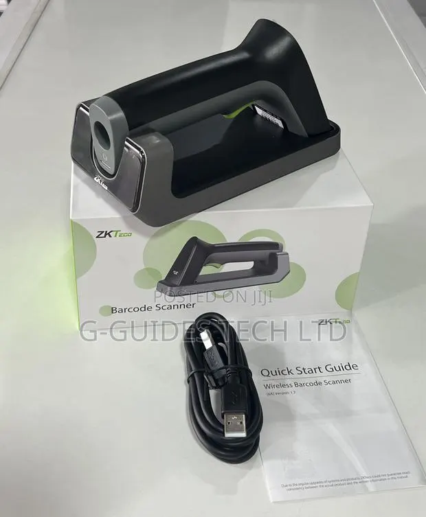 Zkteco 1d/2d Wireless Barcode and Qr Code Scanner With Base ZKB-203s · Photo 2