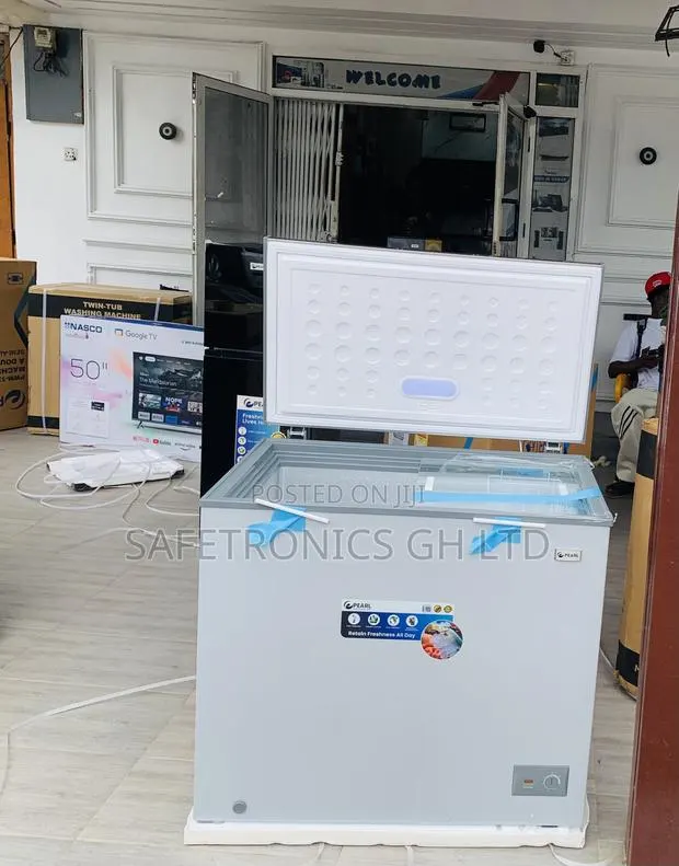 Get Great Price on Grey Singledoor Pearl 200 Liters Chestfreezer · Photo 1