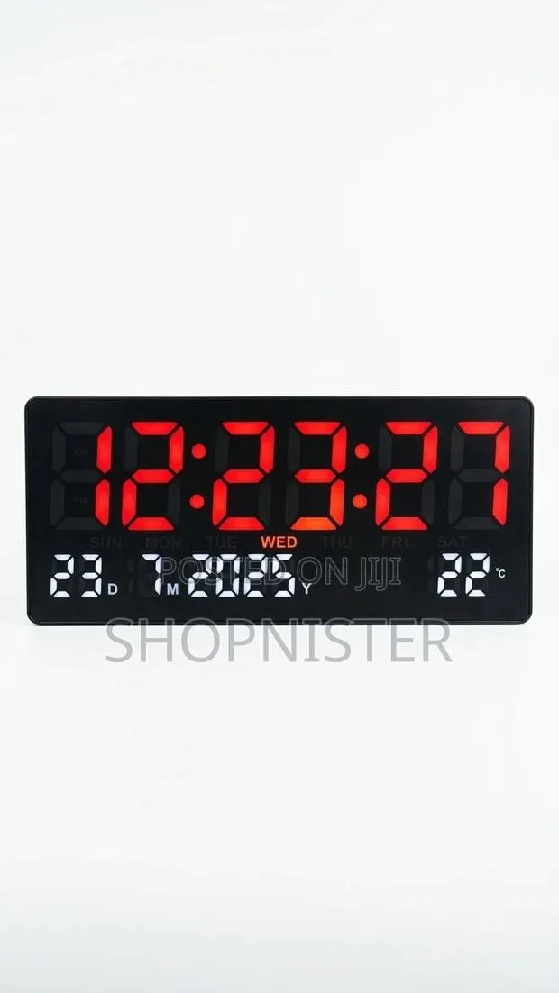 Large Digital Led Wall Clock · Photo 1