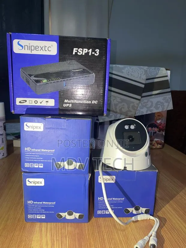 Snipex 5MP HD Infrared Waterproof Camera & 8000mAh Multi-Func DC UPS · Photo 1