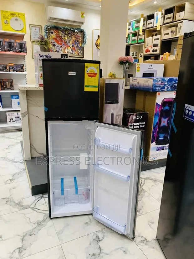 Lovely New Top Freezer Double Door Fridge Pearl Dark Grey Pf-262tix · Photo 1