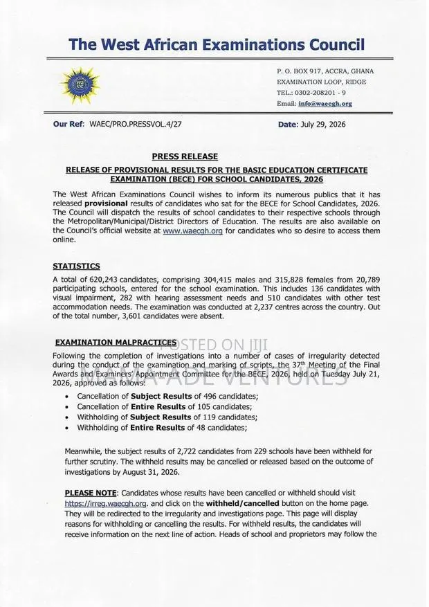 Bece/Wassce Results Checker · Photo 1