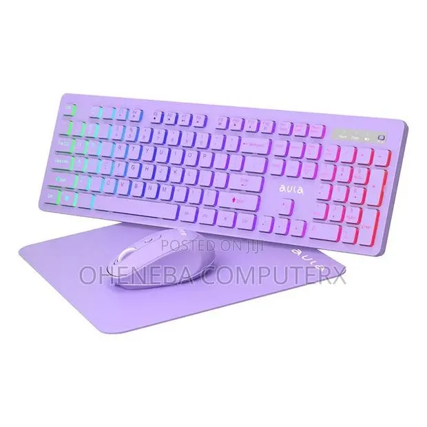 Aula 3-in-1 Wireless KeyBoard and Mouse Combo With Mouse Pad · Photo 1