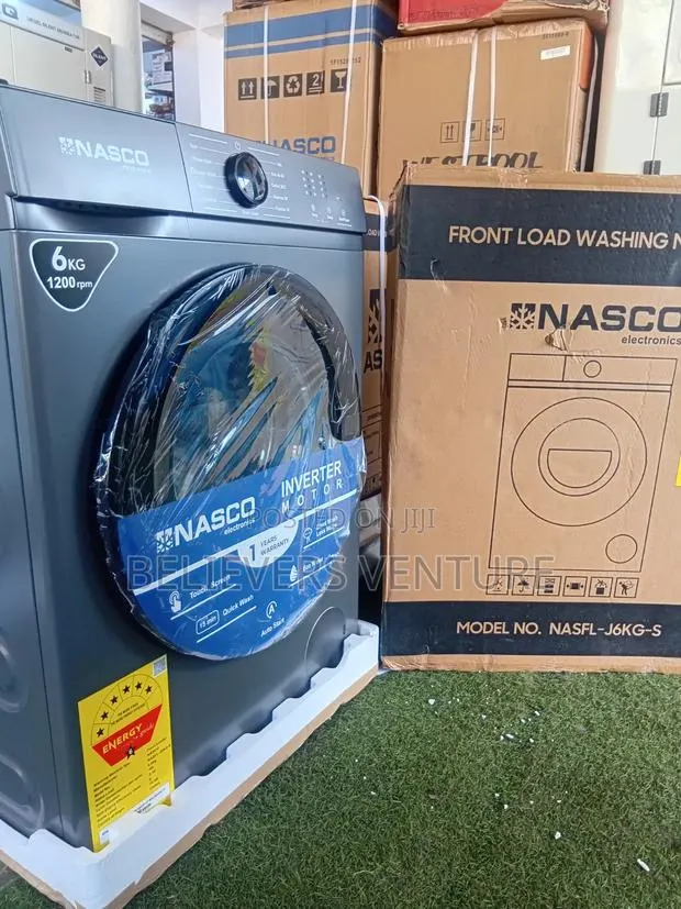 Nasco 6kg Silent Wash Front Load Washing Machine · Photo 1