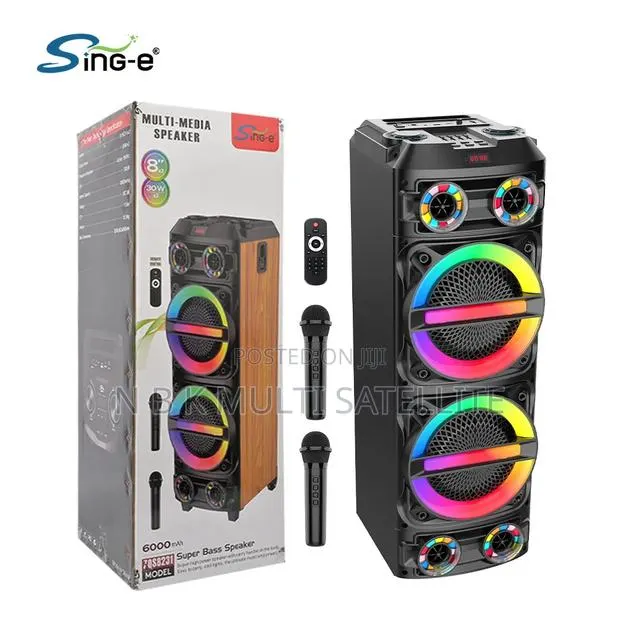 Heavy Bass Bluetooth Speaker With 2 Wireless Microphones · Photo 1