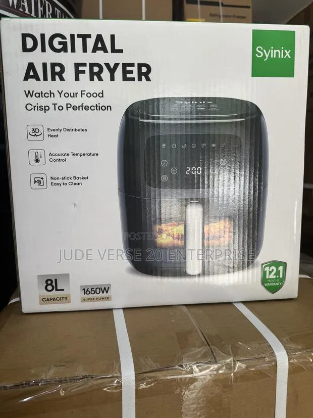 Syinix Digital Air Fryer 8l · Photo 1