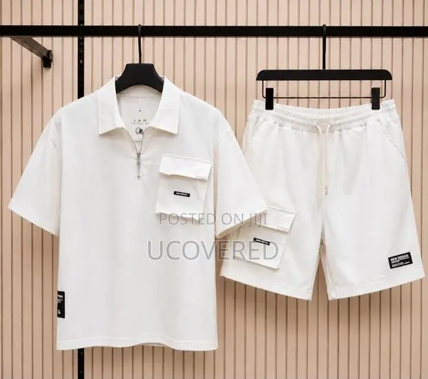Quality Button Up Shirts + Shorts Two Piece · Photo 1