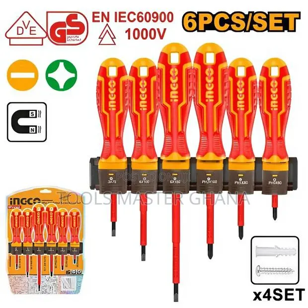 6 PCS Insulated Screwdriver Set - Hkisd0608 · Photo 1