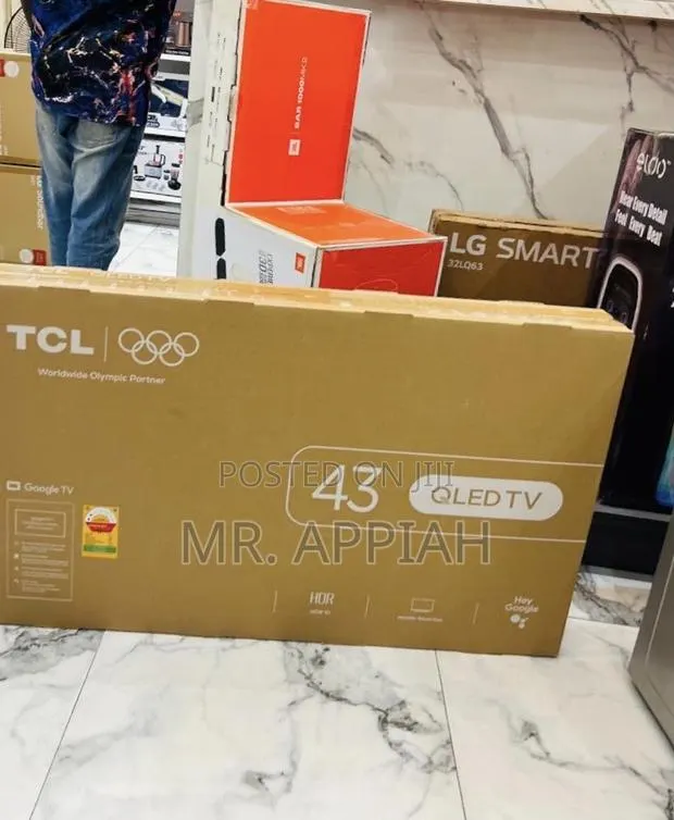 Unique TCL 43 Inch Qled Smart Satellite Android FHD TV(Black) · Photo 1