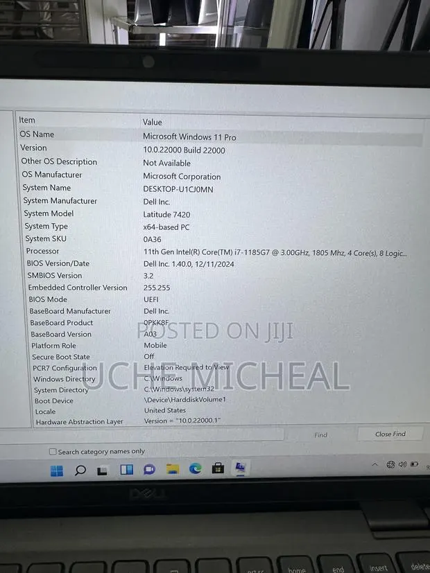 Laptop Dell Latitude 7420 32GB Intel Core i7 SSD 256GB · Photo 1