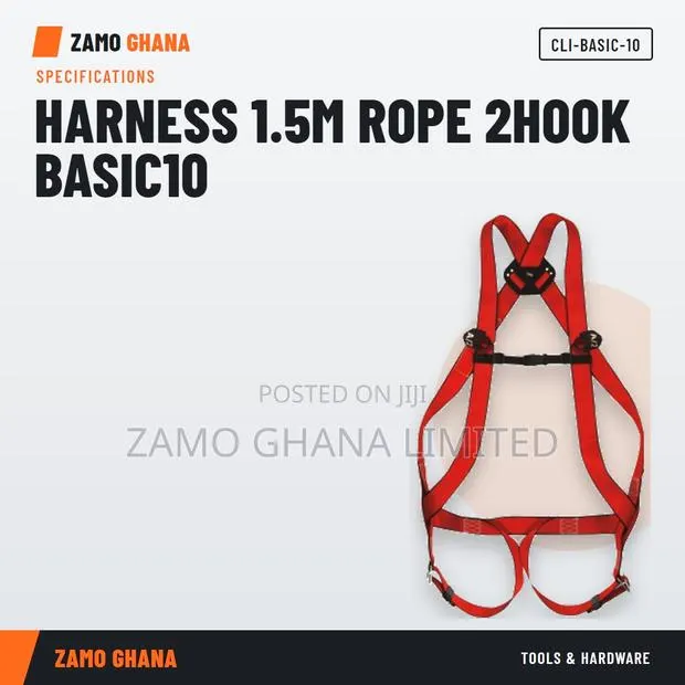 Harness 1.5M Rope 2Hook Basic10 - CLI-BASIC-10 · Photo 1