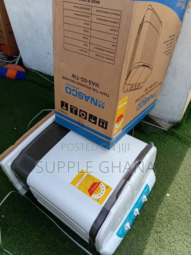Nasco 5kg Twin Tub Washing Machine – Dual Action, Better Results · Photo 1