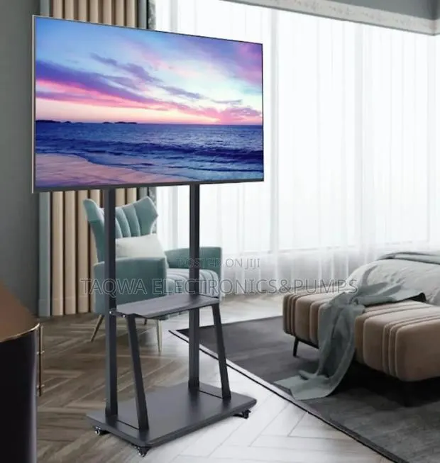 Black Mobile Tv Stand 32 - 75 · Photo 1