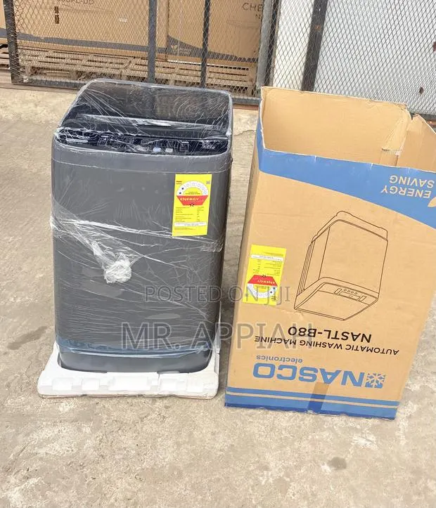 Fresh in Box Nasco 8kg Top Load Washing Machine(Nastl-B80)dark Gray · Photo 1