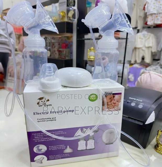 Double Electric Breast Pump With Bottle Lids – Easy Use Clean · Photo 1