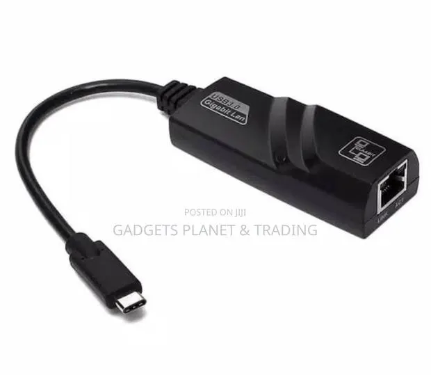 Type-C Male to Rj45 Gigabit Cable Ethernet Adapter · Photo 1