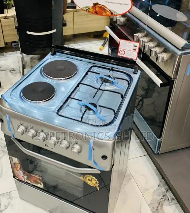 Trust Original Ferre 2 Gas + 2 Electric Cooker Grey 60x60 · Photo 1