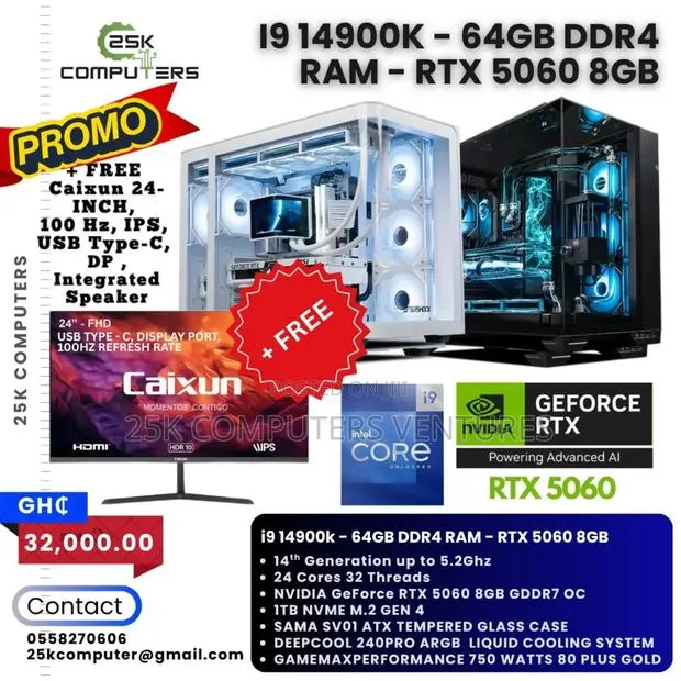 New Desktop Computer Asus TUF Gaming FX10CP 64GB Intel Core i9 SSD 1T · Photo 1