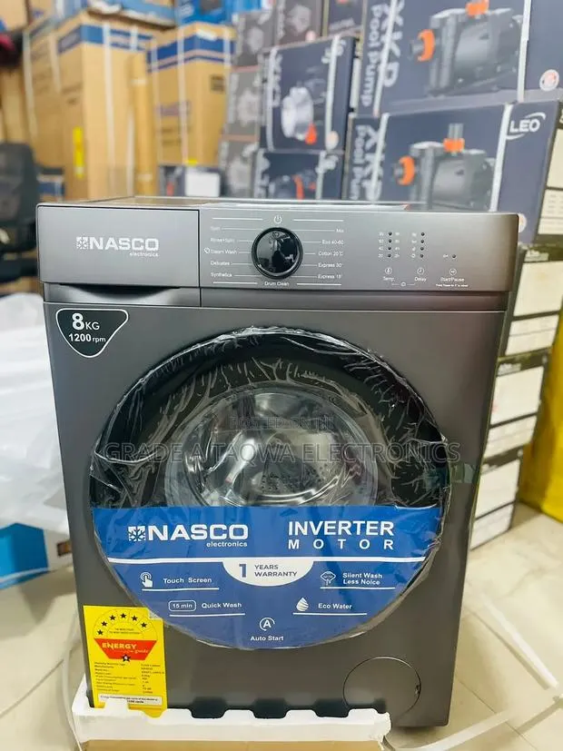 Offers Multiple Programs Nasco 8kg Full Automatic Front-Load Washing · Photo 1
