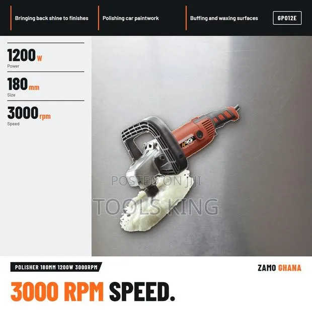 Polisher 180Mm 1200W 3000Rpm - GPO12E · Photo 1