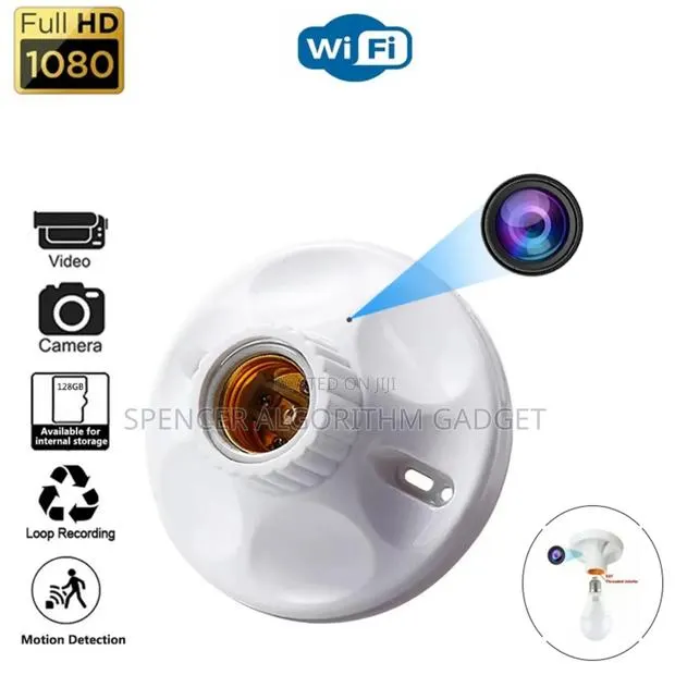 Wireless Security CCTV Camera Bulb Lamp Holder · Photo 1
