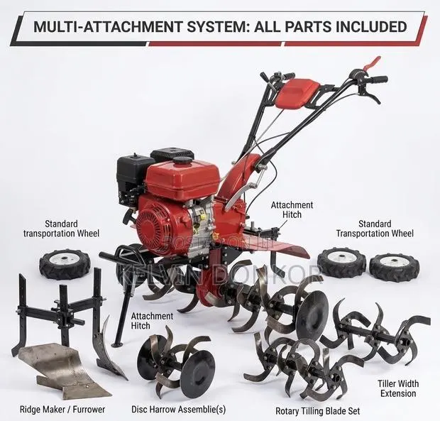 Multi-Purpose Gasoline Mini Power Tiller Ridger · Photo 3