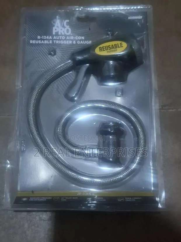 A/C Reusable R134a Car Air Conditioning Charging Hose Pressure Gauge · Photo 1