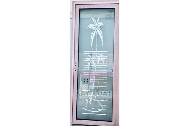 Tampered Glass Bathroom Door · Photo 1