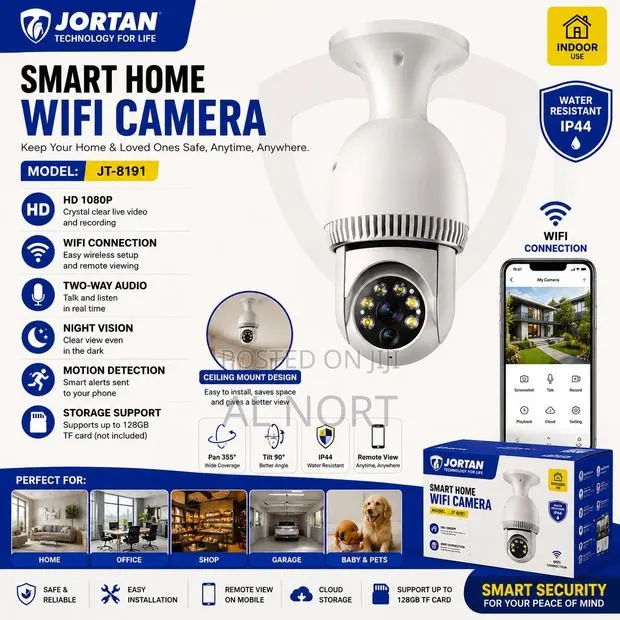 JORTAN JT-8191 Smart Smoke Sensor WiFi Camera · Photo 1