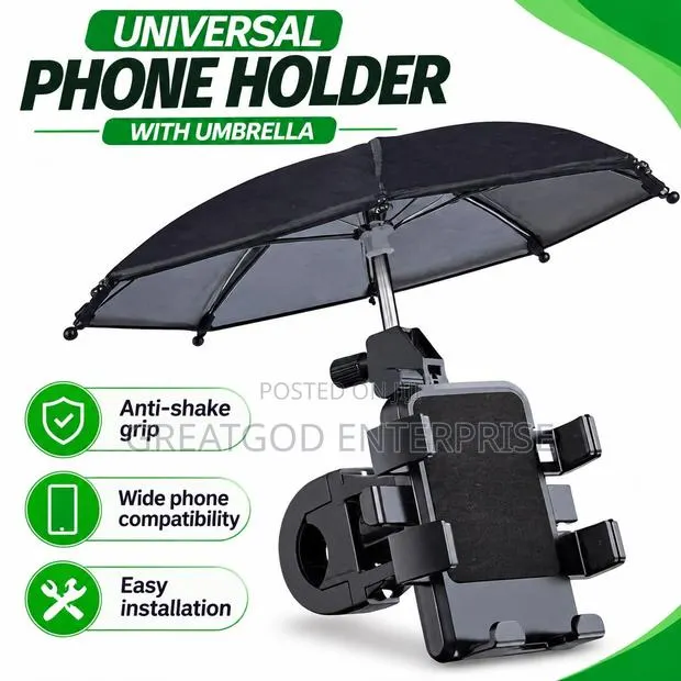 Motorcycle Phone Holder With Umbrella · Photo 1