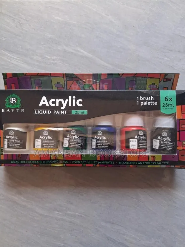 Bayte: Acrylic Liquid Paint (6 Colors) · Photo 1