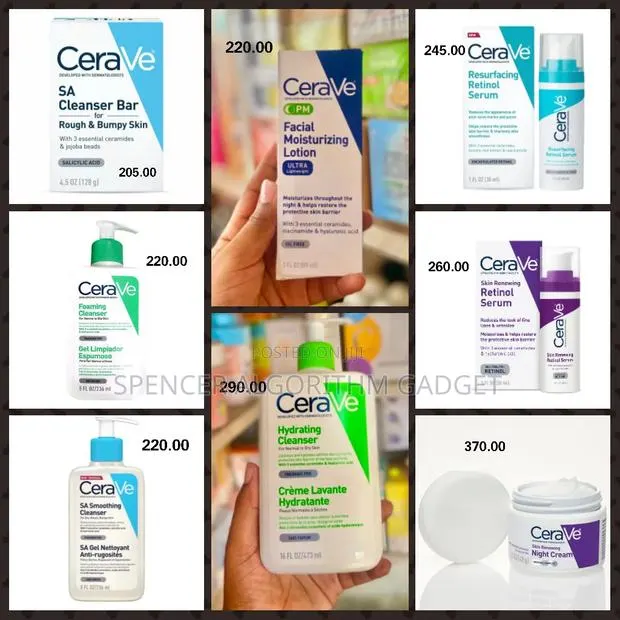 Cerave Hydrating/Sa/Foaming/Retinol Skin Renewing/Pm/Serum/Face Cream · Photo 1