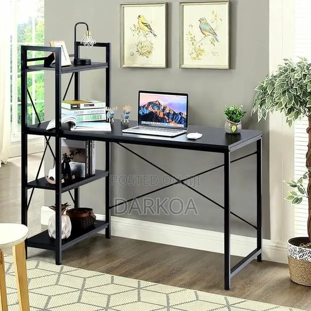 Computer Desk Study Table With Shelves · Photo 1