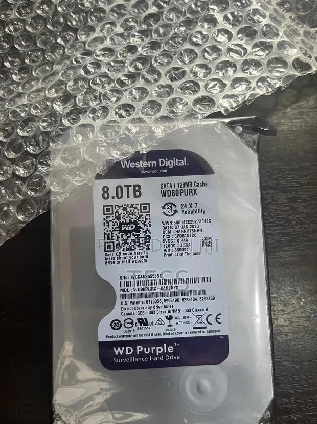 8tb Surveillance Hard Drive Disk W/D Purple · Photo 1