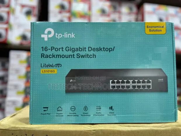Tp-Link Ls1016g 16-Port Gigabit Desktop / Rackmount Switch · Photo 1