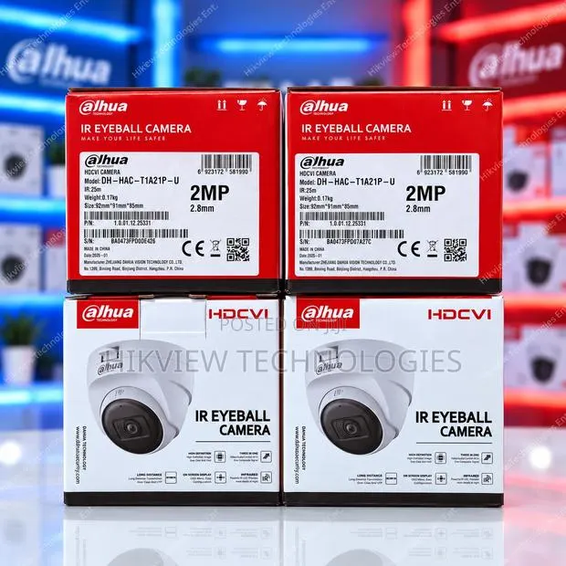 Dahua Hac-T1a21-U 2mp Ir Hdcvi Fixed-Focal Eyeball Camera · Photo 1