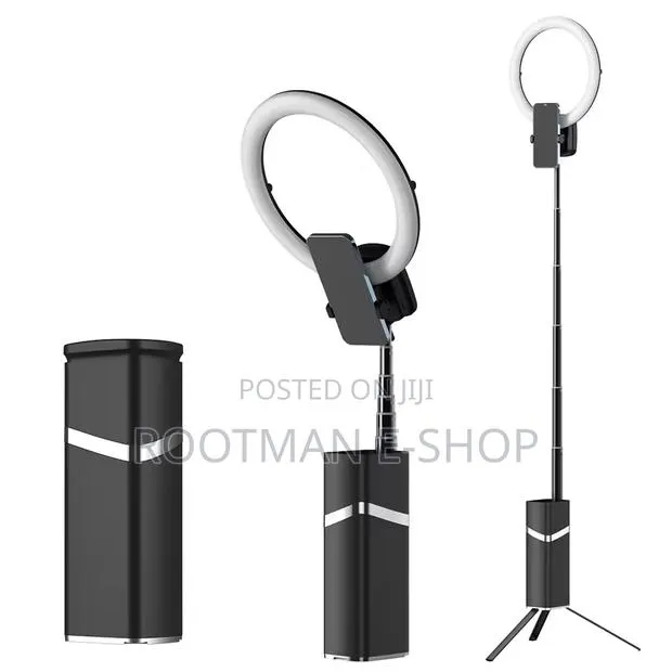 Led Ring Light With Tripod, 10 Inch Ring Light, Wireless - Foldable · Photo 1