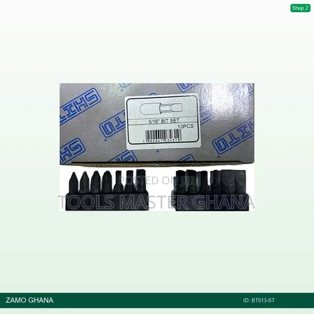 13pcs 5/16inch Bit Set - Bt013-St · Photo 1