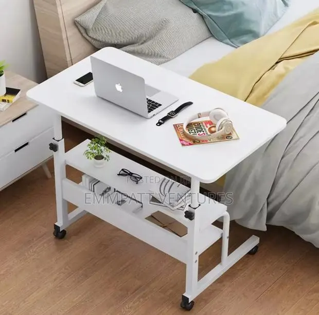 Metallic and Wooden Learning Table With Storage Space · Photo 1