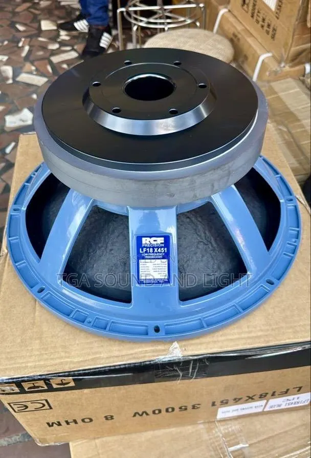 RCF 18 Inches 3500 Watts Subwoofer Speaker [ Pair, Blue] · Photo 1