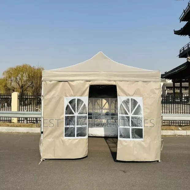 Foldable Tent 3mx3m With Side Covers Window and Door · Photo 1