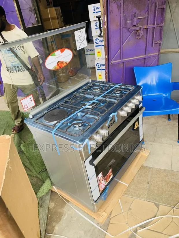 High Quality Sliver 4—1 Gas Electric Oven Grill 90Cm. · Photo 1